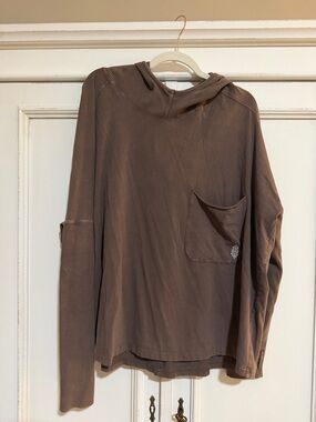 Free People Hot Shot Hooded Set in Charcoal Brown